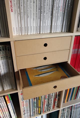 A4書類収納引き出し 4段の使用例