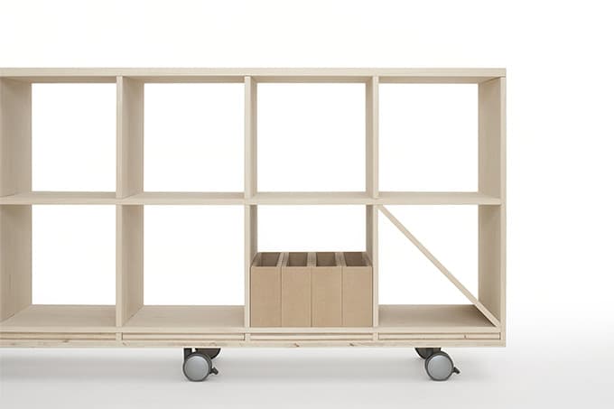 整理ボックス 4列(本棚 奥行350専用)