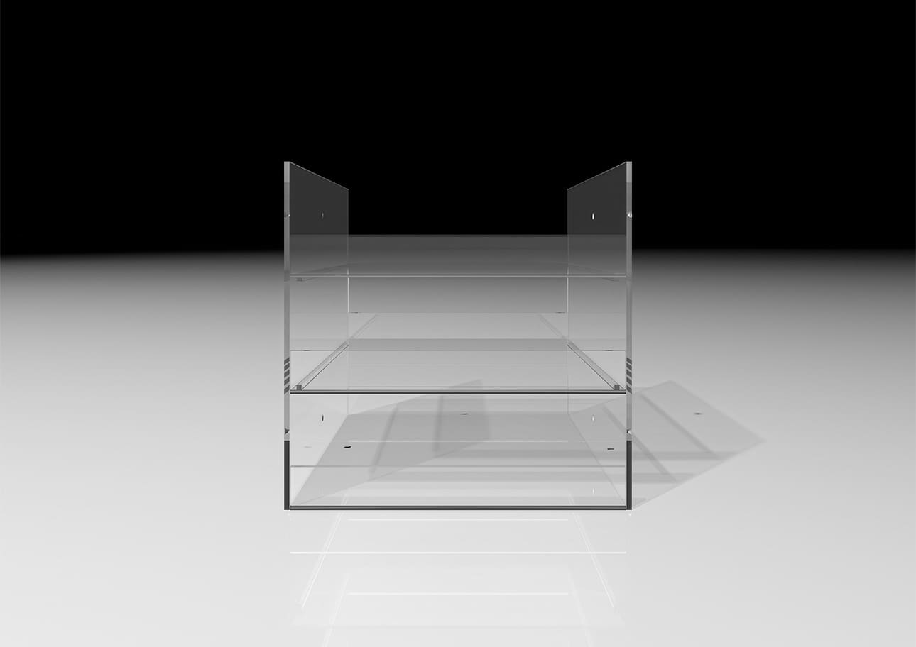 Shelf アクリルトレー 3段(本棚・奥行350mm専用)