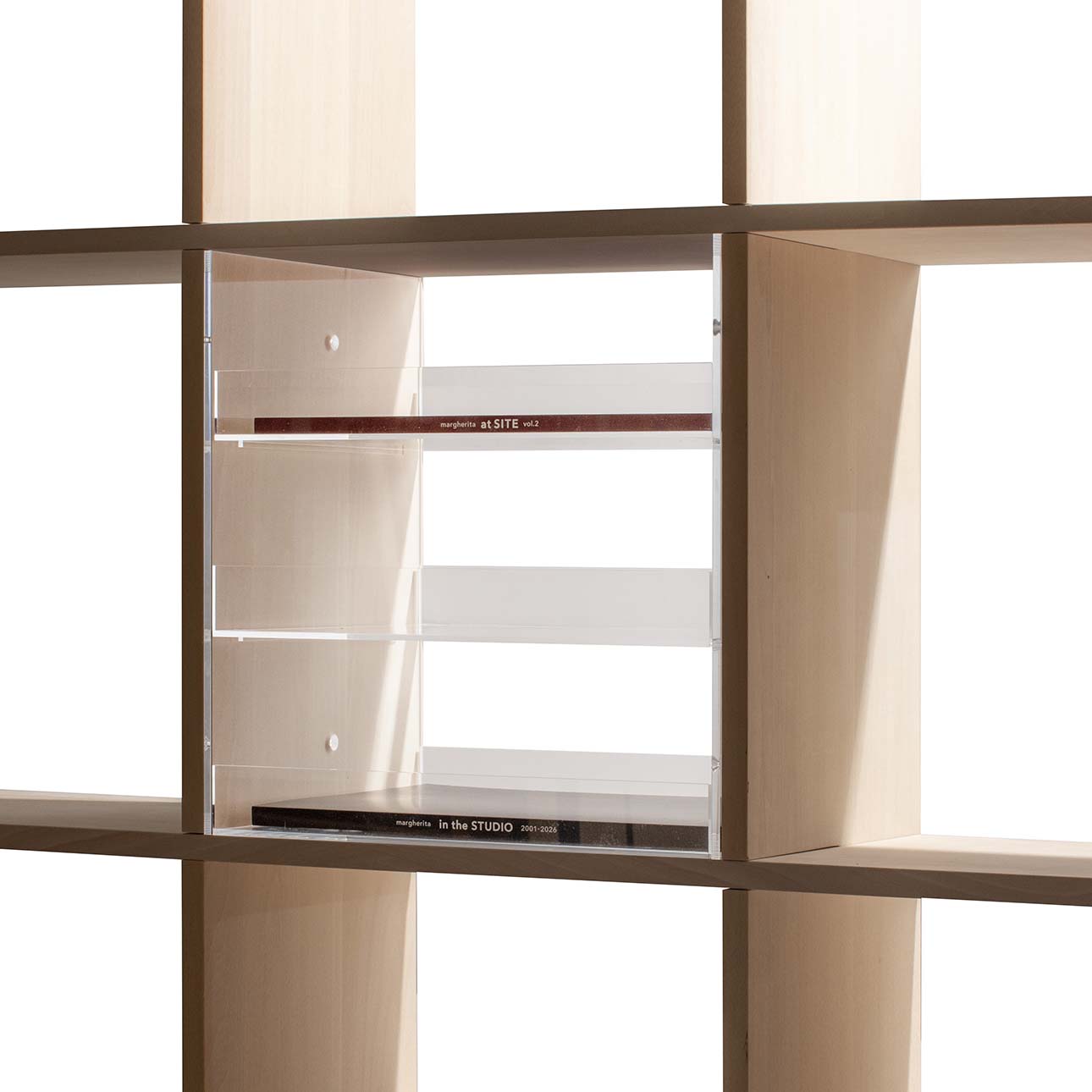 Shelf アクリルトレー 3段(本棚・奥行250mm専用)