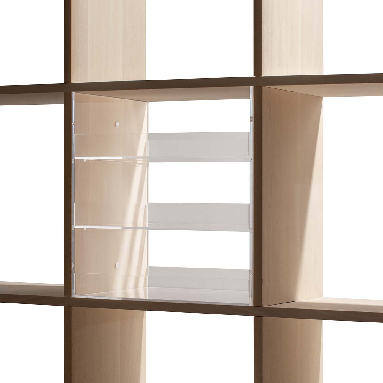 Shelf アクリルトレー 3段(本棚・奥行250mm専用)