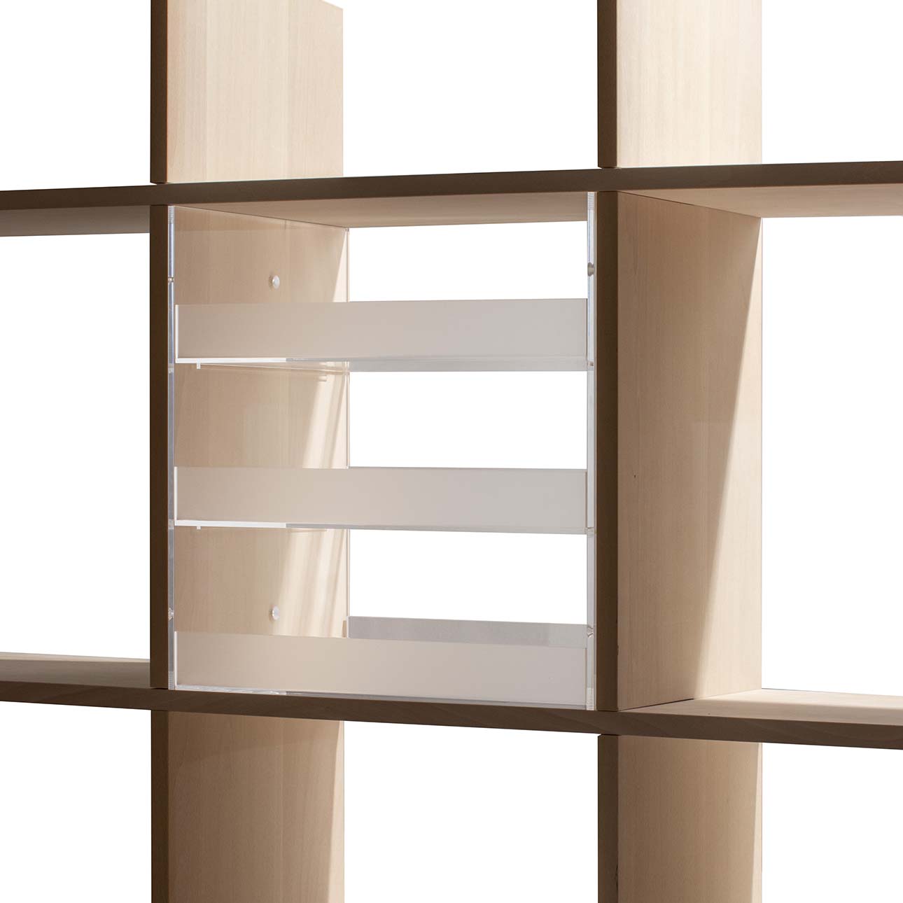 Shelf アクリルトレー 3段(本棚・奥行250mm専用)