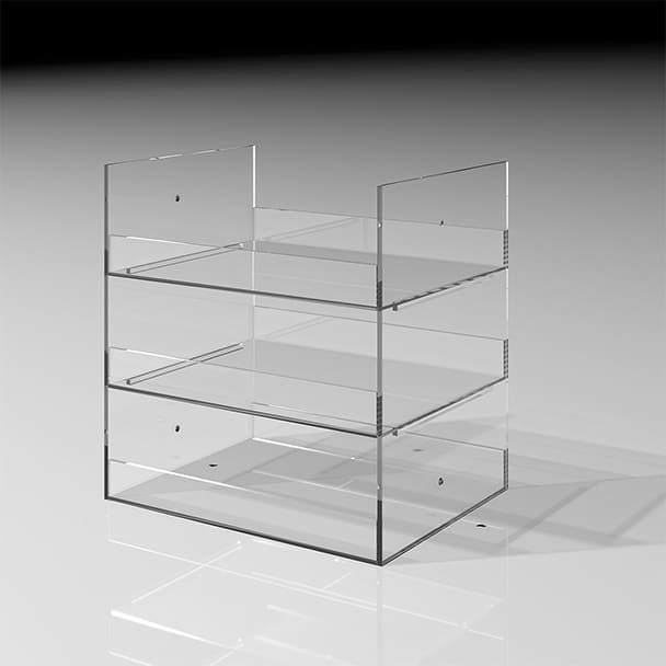 アクリルトレー 3段(奥行250mm専用)