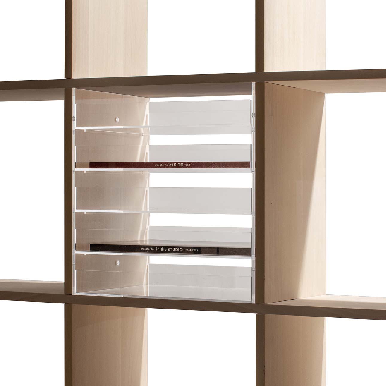 Shelf アクリルトレー 5段(本棚・奥行250mm専用)