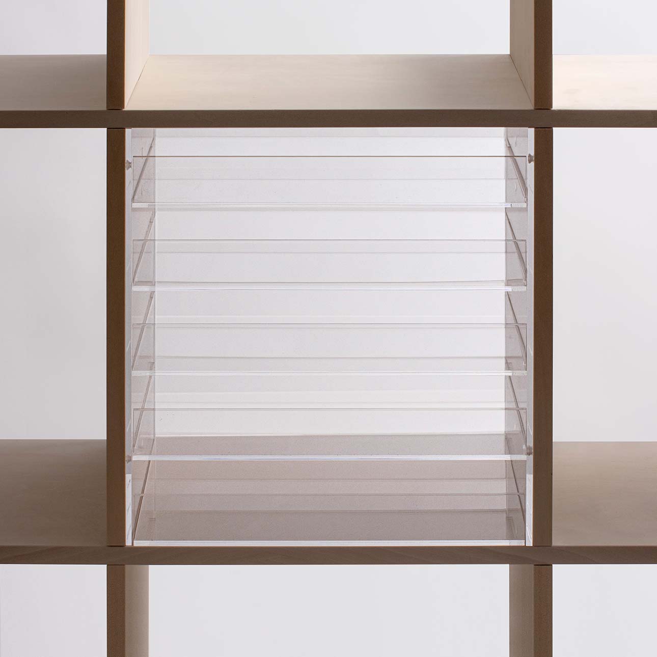 Shelf アクリルトレー 5段(本棚・奥行250mm専用)