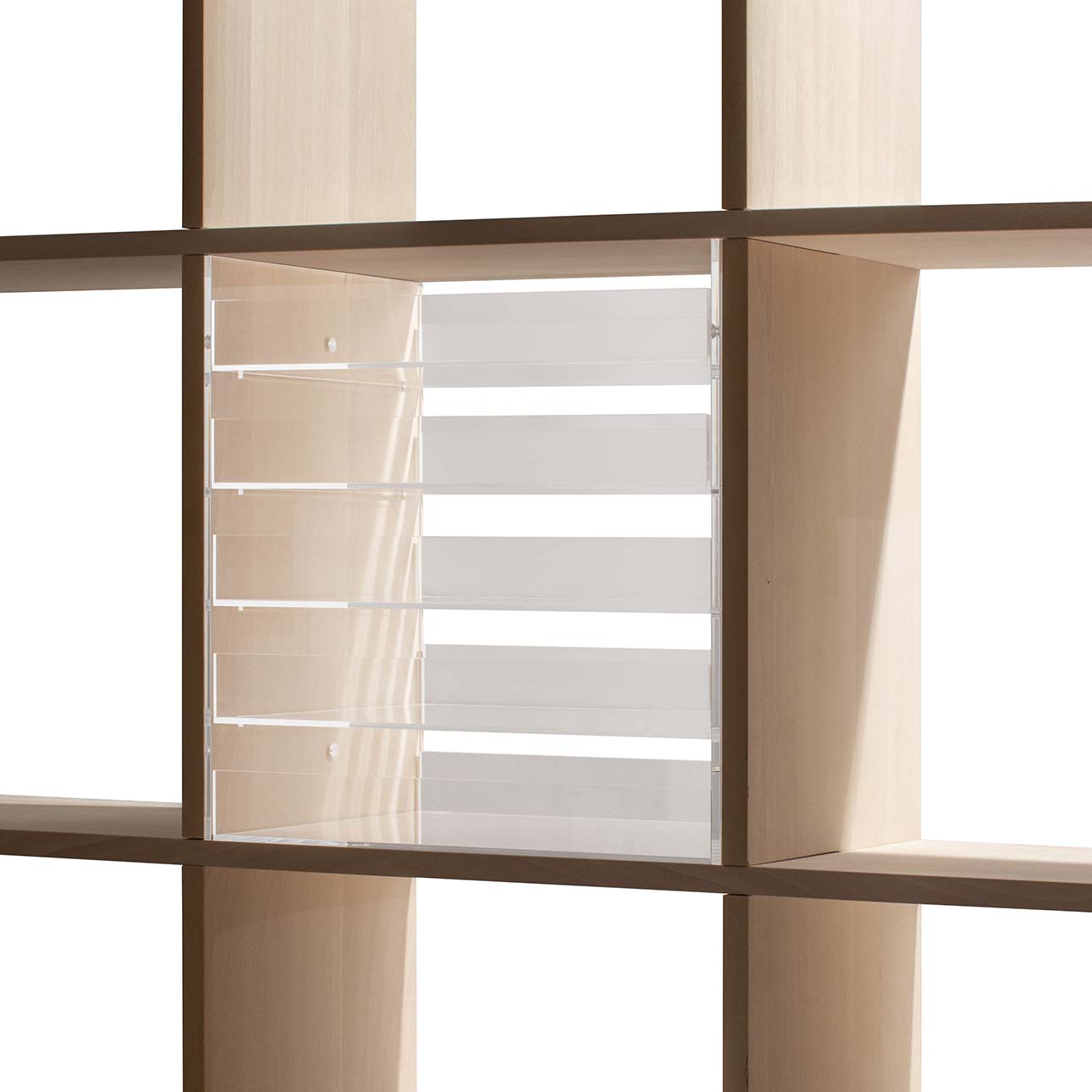Shelf アクリルトレー 5段(本棚・奥行250mm専用)