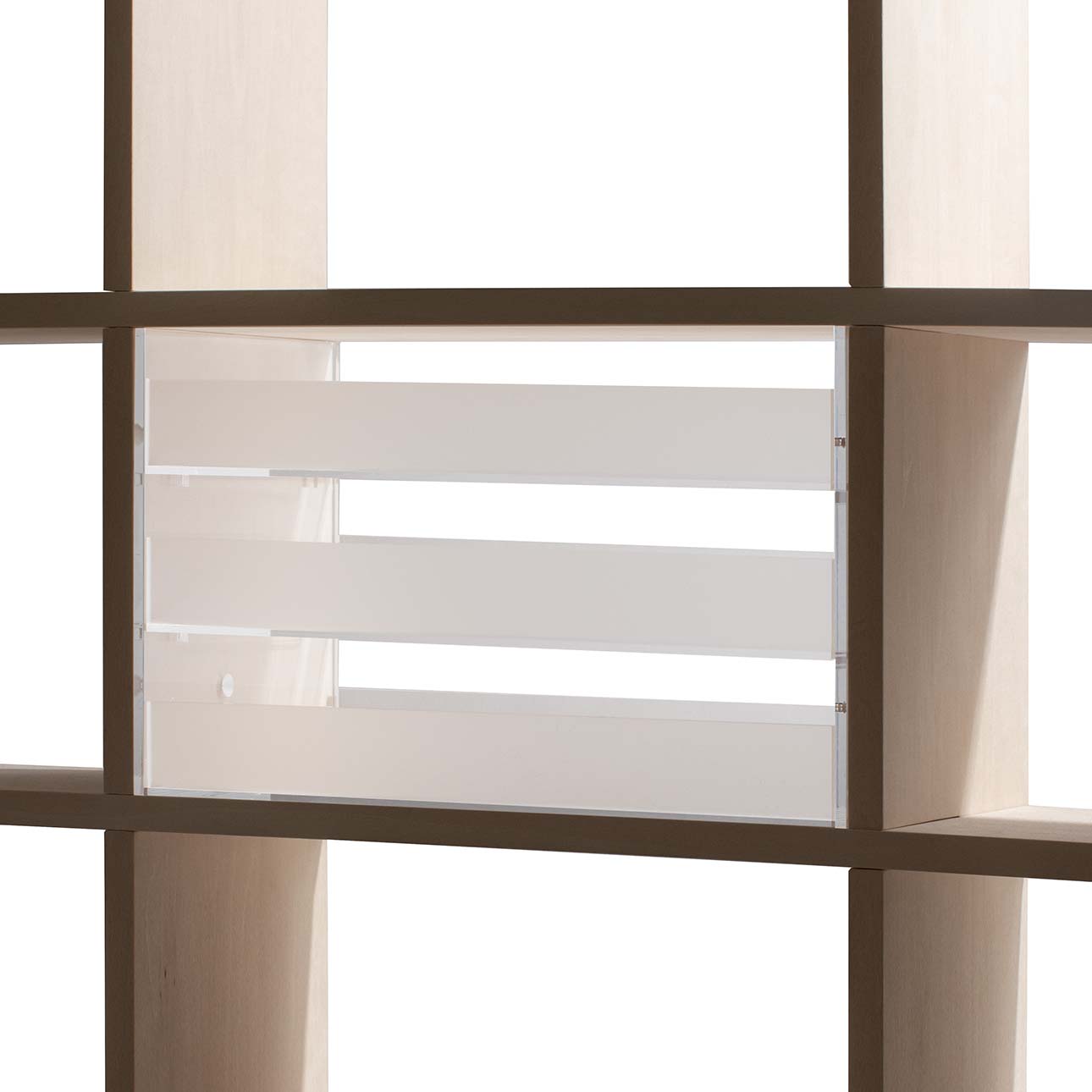 Shelf アクリルトレー 3段(本棚・奥行180mm専用)