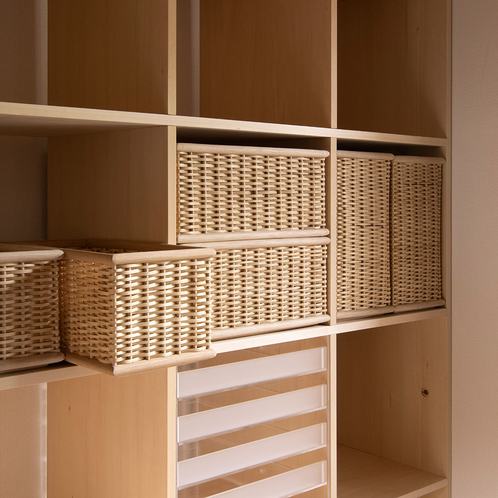Shelf 竹ひご（ラタン）収納