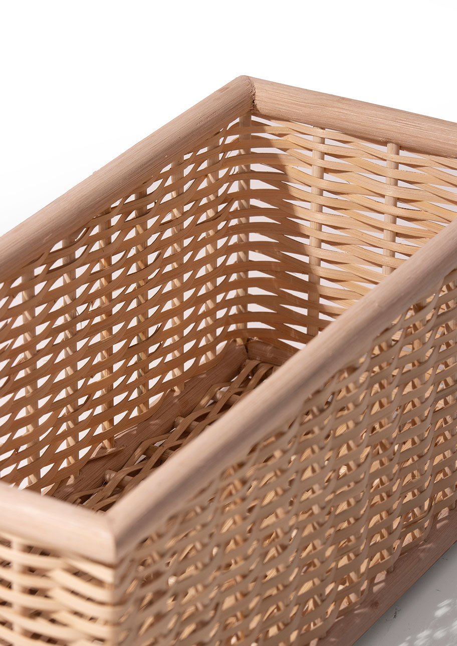 Shelf 竹ひご(ラタン)収納 ファイルボックス