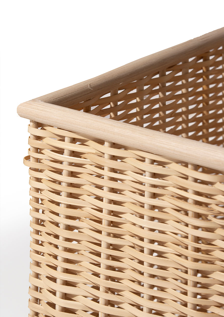 Shelf 竹ひご(ラタン)収納 ファイルボックス