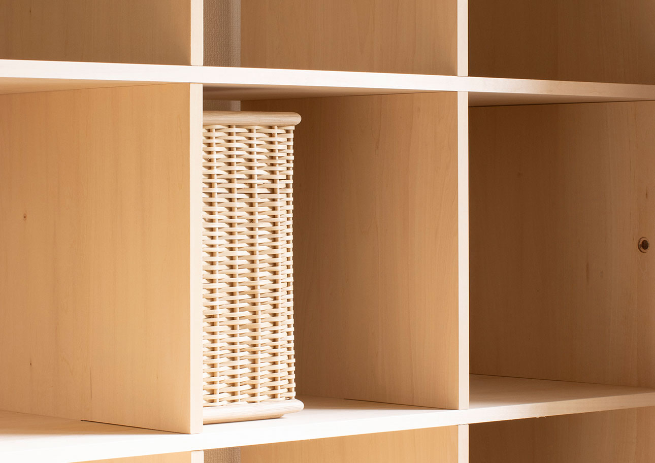 Shelf 竹ひご(ラタン)収納 ファイルボックス