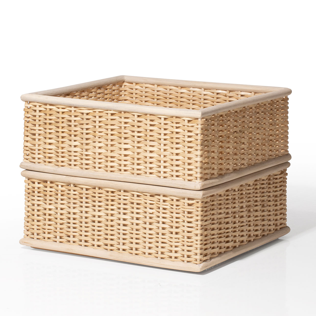 Shelf 竹ひご(ラタン)収納 書類ボックス