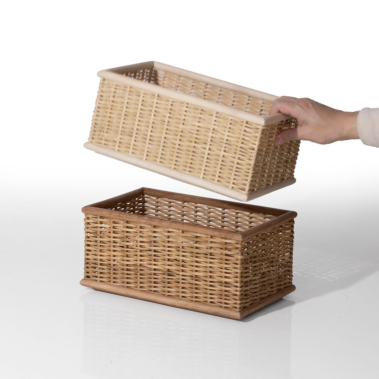 Shelf 竹ひご（ラタン）収納ボックス