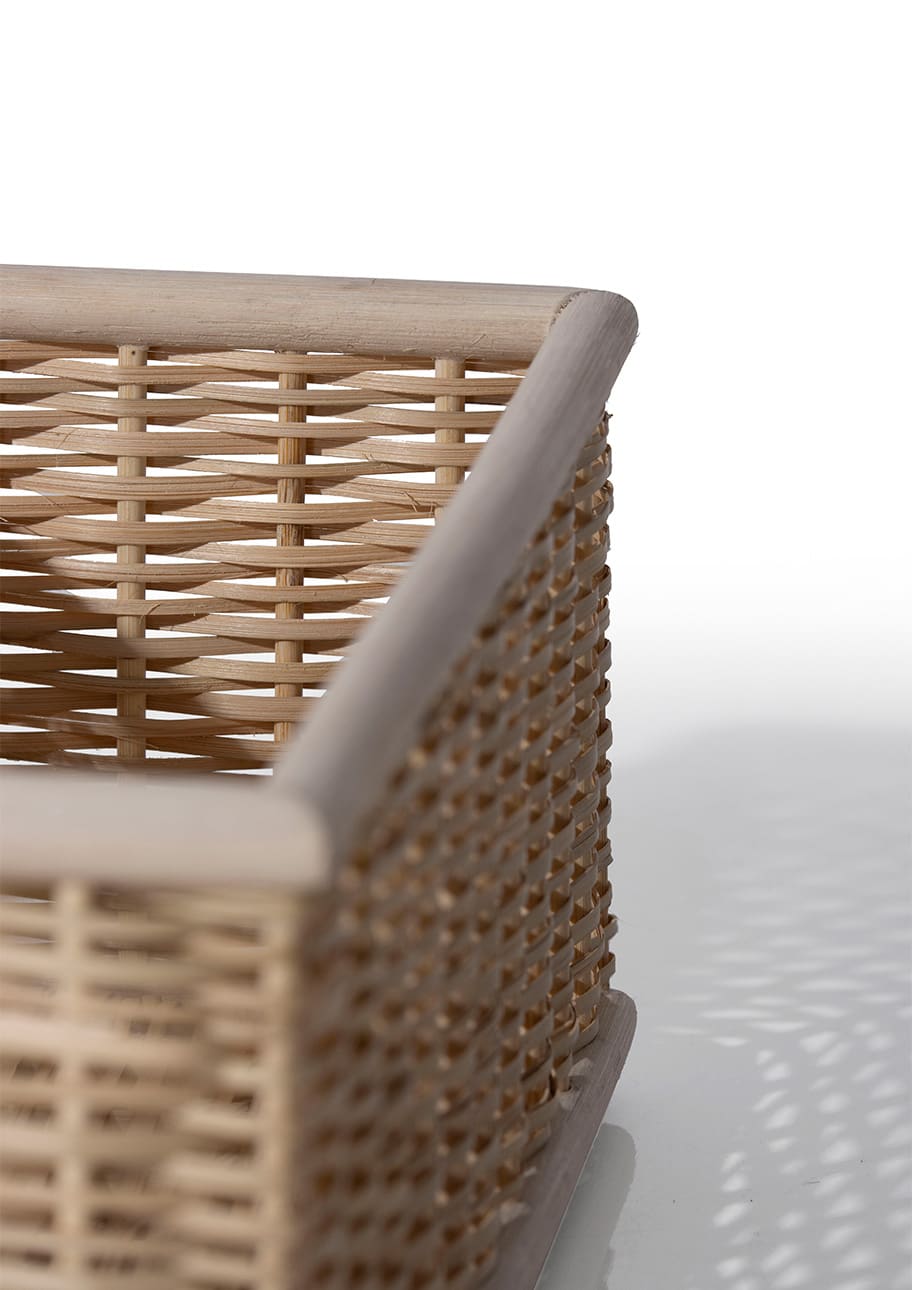 Shelf 竹ひご（ラタン）収納ボックス ナチュラル