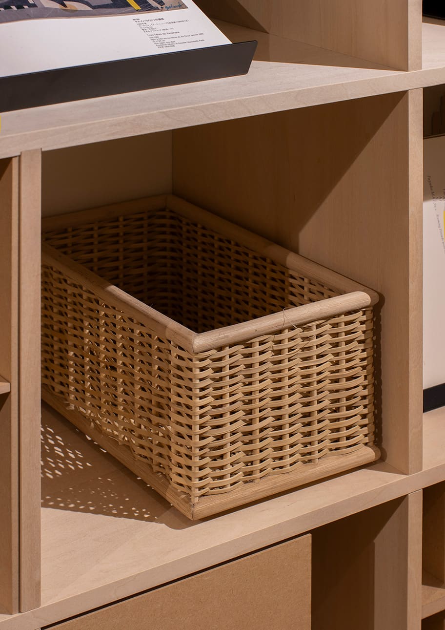 Shelf 竹ひご（ラタン）収納ボックス