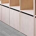 Shelf キャスター付き収納ボックス（壁一面の本棚 奥行350mm（最下段なし）専用）