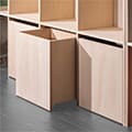 Shelf キャスター付き収納ボックス（壁一面の本棚 奥行250専用mm）