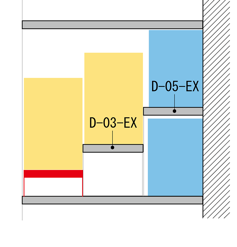 コミック本（新書判）＋文庫本の収納