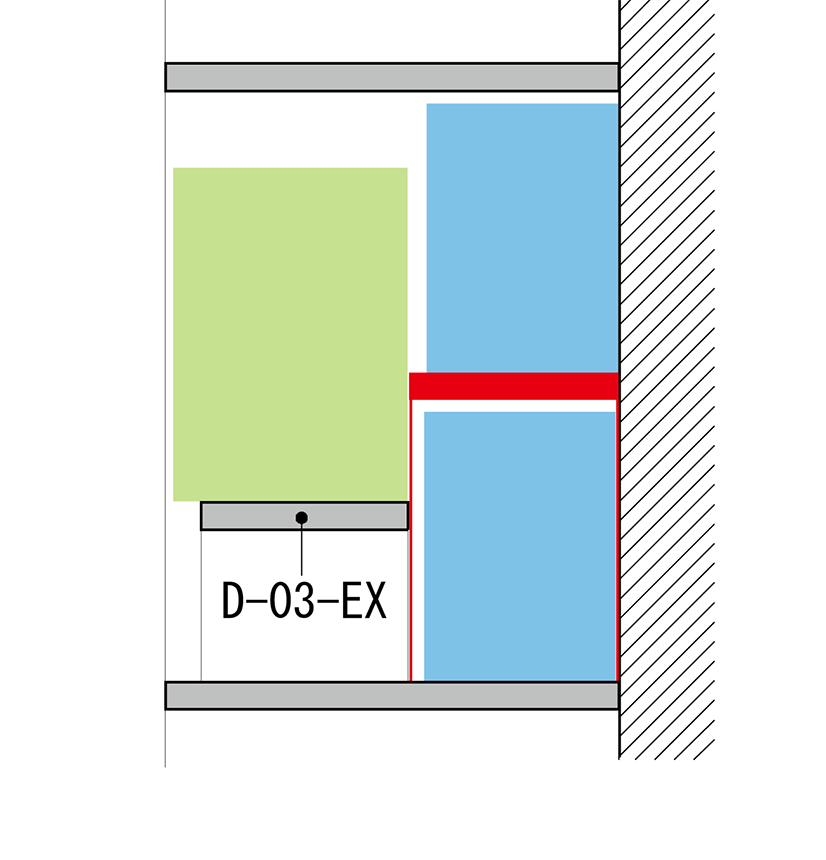 コミック本（B6判）＋文庫本の収納