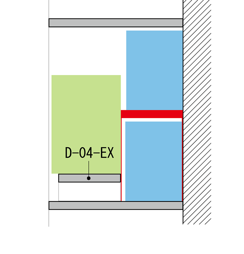 コミック本（B6判）＋文庫本の収納