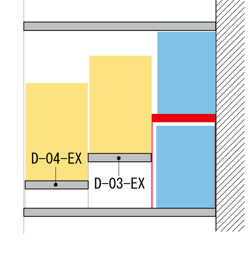 コミック本（新書判）＋文庫本の収納