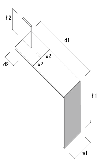 内部有効寸法 / Shelf エクステンショナルデスク（本棚・奥行350専用）