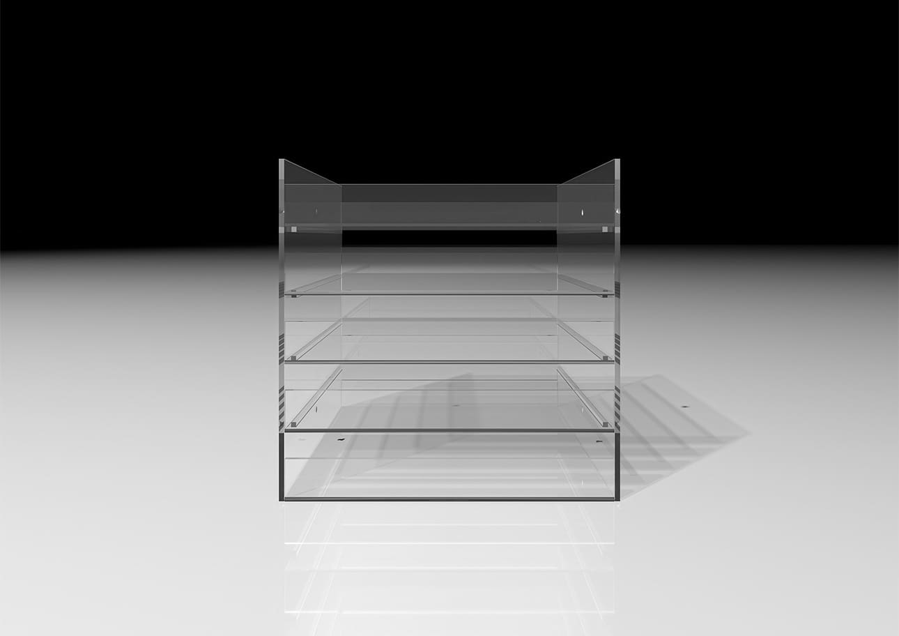 Shelf アクリルトレー 5段（本棚・奥行350mm専用）