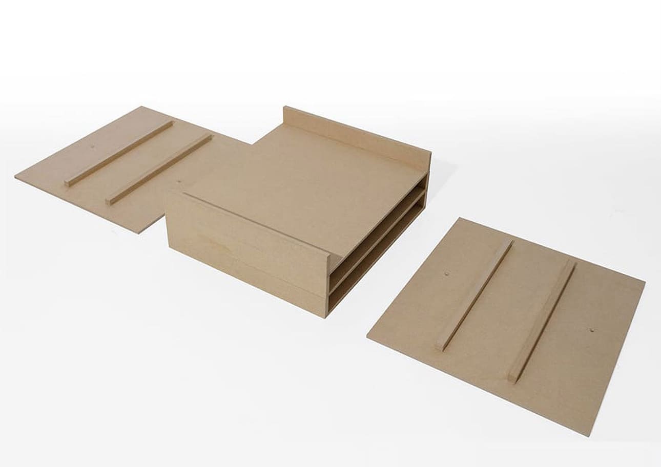 Shelf トレー 3段（本棚・奥行350mm専用）