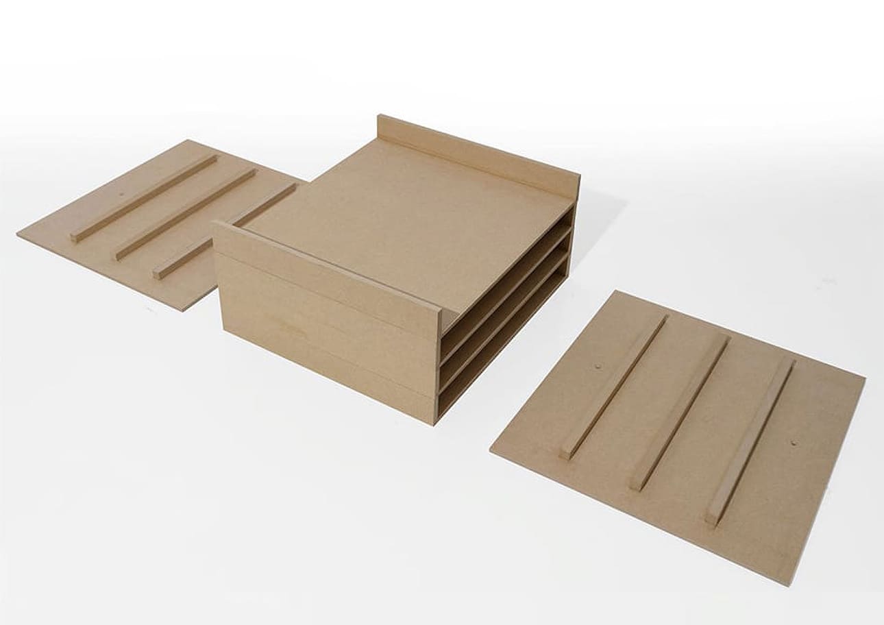 Shelf トレー 4段(本棚・奥行350mm専用)