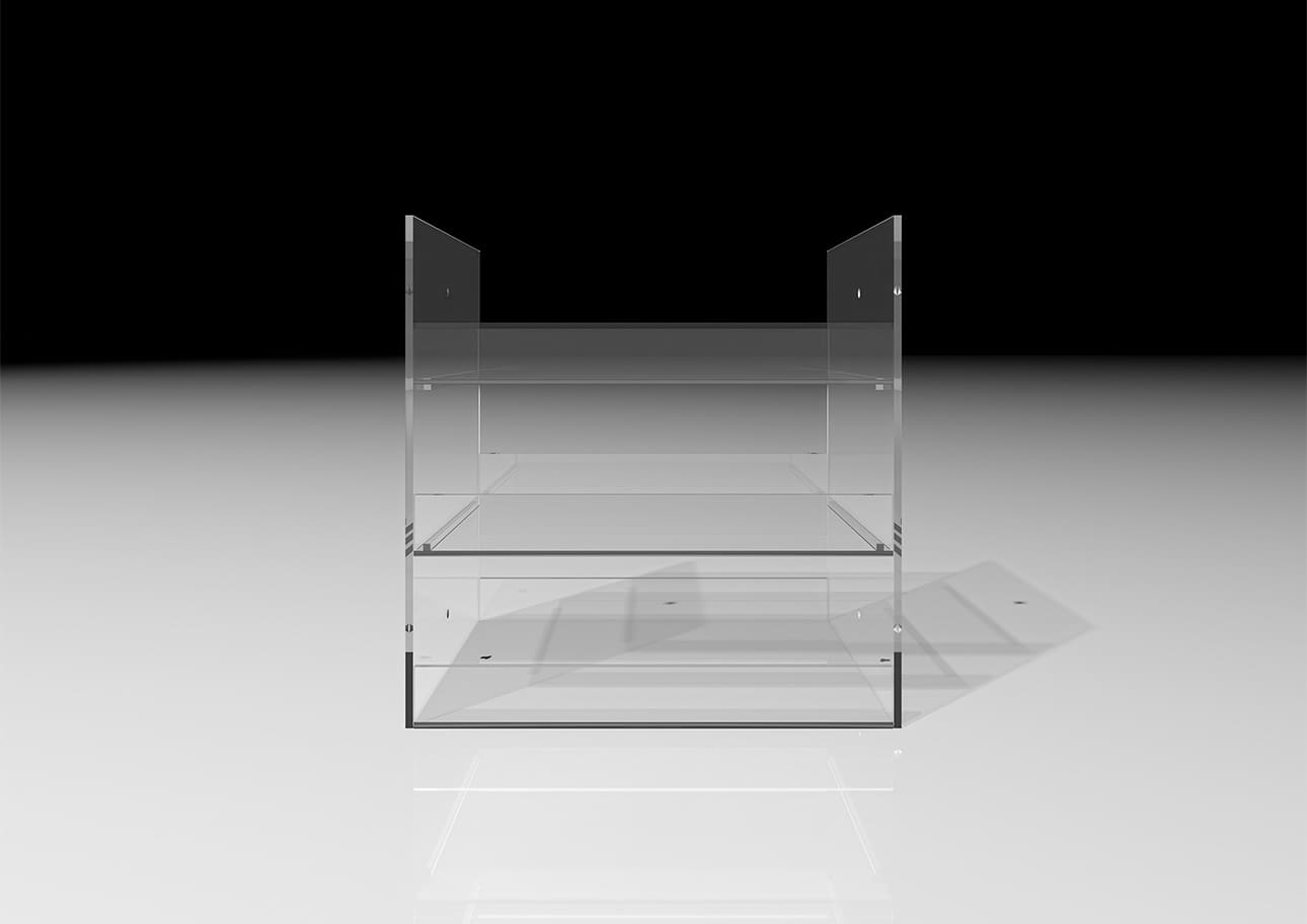 Shelf アクリルトレー 3段（本棚・奥行250mm専用）