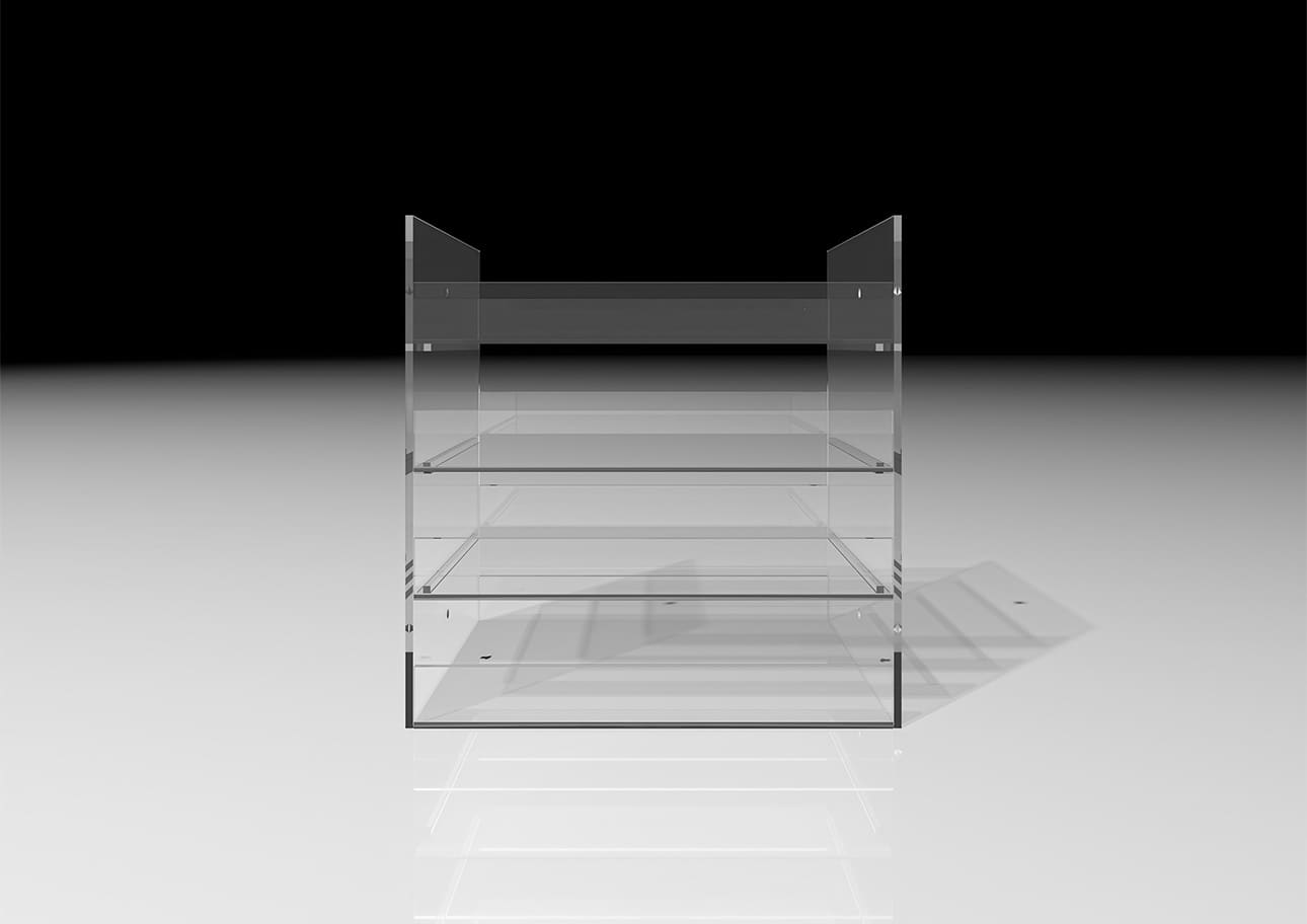 Shelf アクリルトレー 4段（本棚・奥行250mm専用）