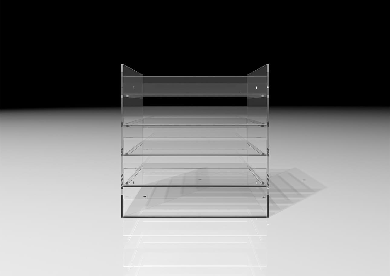 Shelf アクリルトレー 5段（本棚・奥行250mm専用）