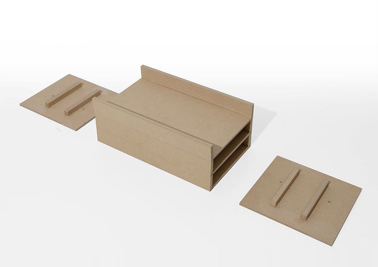 Shelf トレー 3段(本棚・奥行180mm専用)