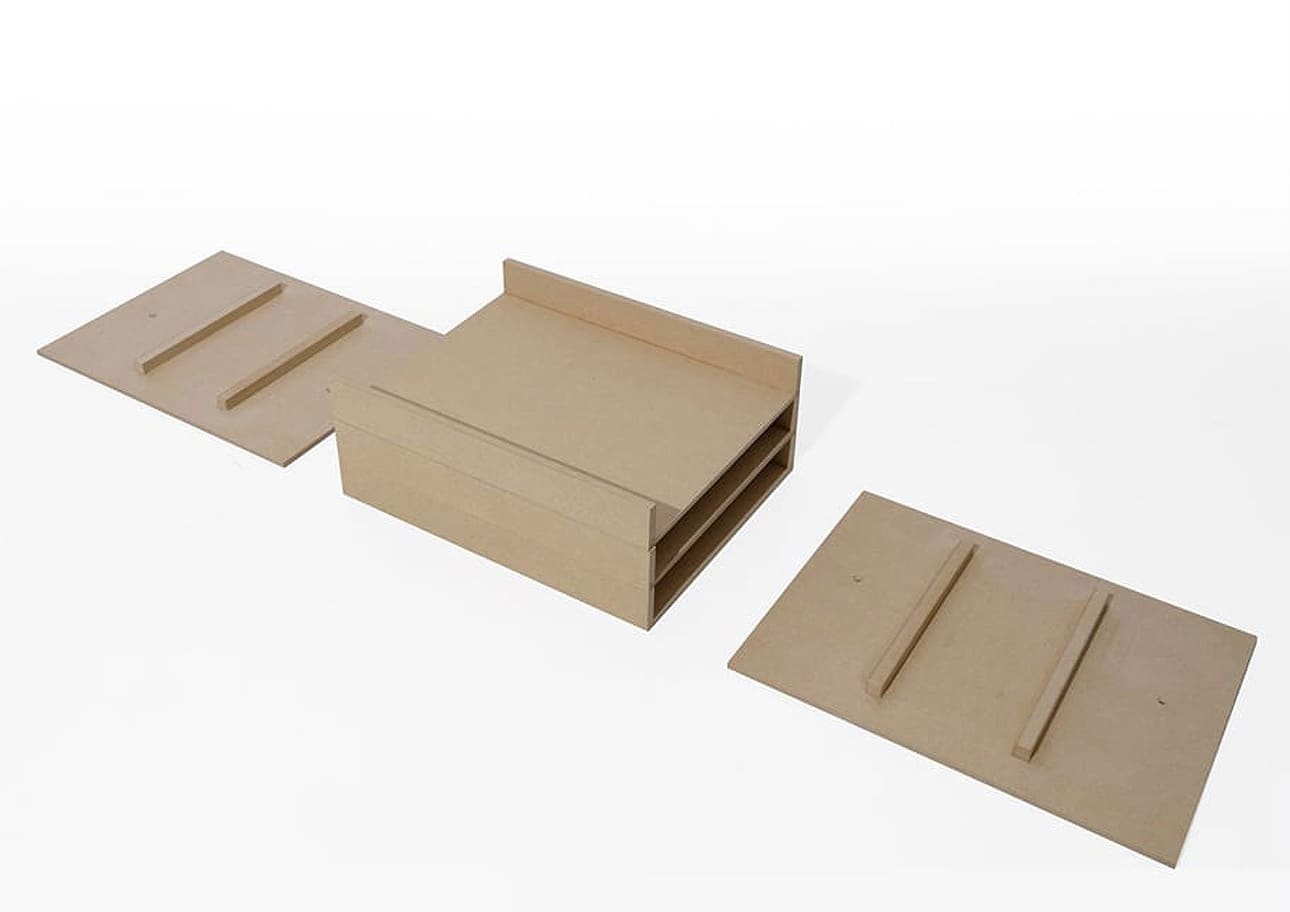 Shelf トレー 3段(本棚・奥行250mm専用)