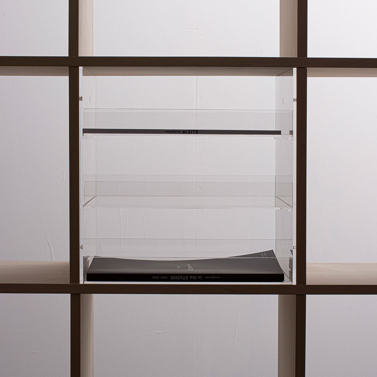 Shelf アクリルトレー 3段（本棚・奥行350mm専用）