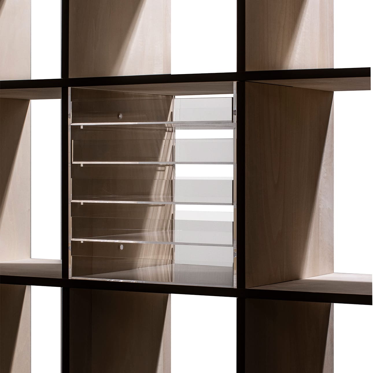 Shelf アクリルトレー 5段（本棚・奥行350mm専用）