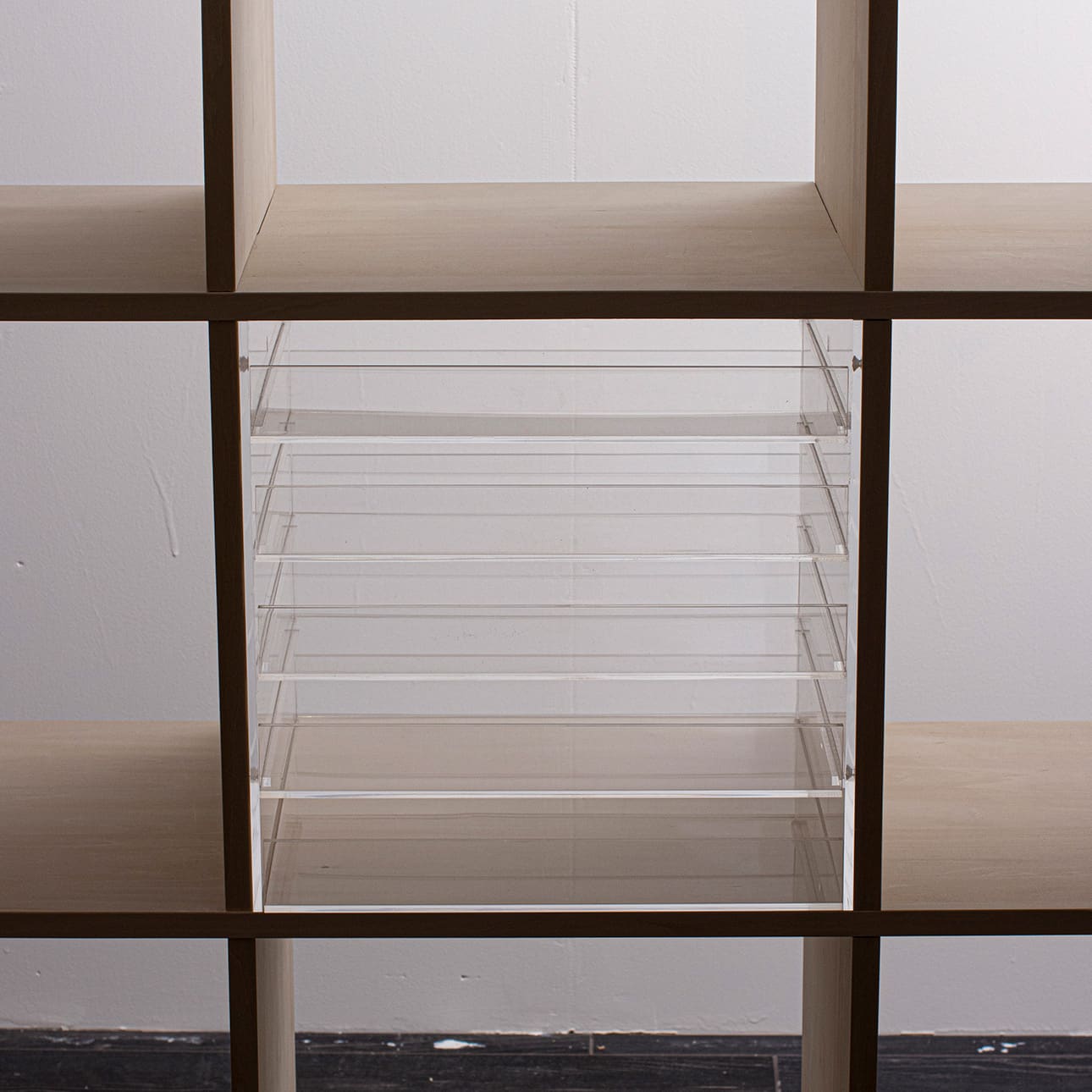 Shelf アクリルトレー 5段（本棚・奥行350mm専用）