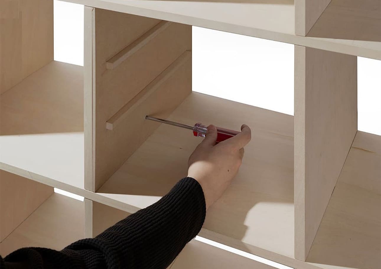 Shelf トレー 3段（本棚・奥行350mm専用）