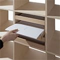 Shelf トレー 4段(本棚・奥行350mm専用)
