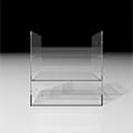Shelf アクリルトレー 3段（本棚・奥行250mm専用）
