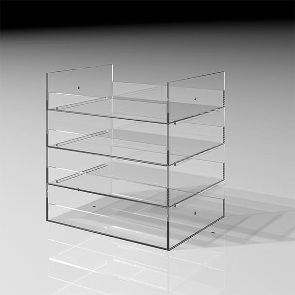 アクリルトレー 4段（奥行250mm専用）