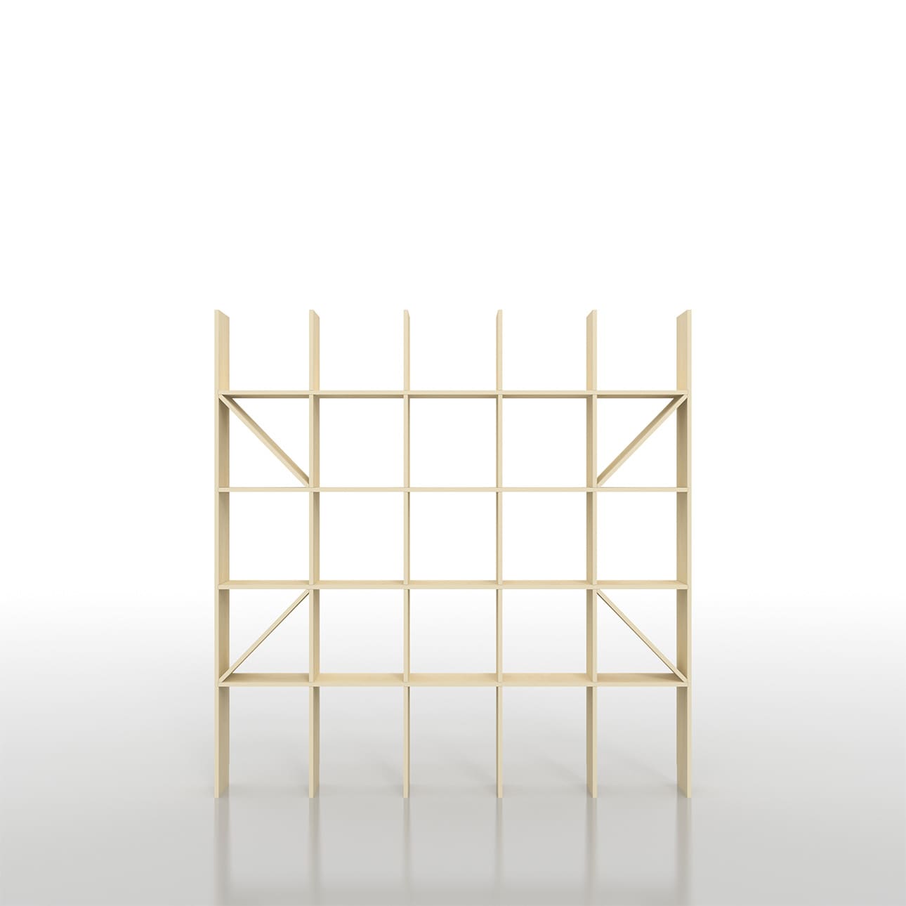 オープンシェルフ 壁面本棚 ウォールシェルフ Shelf 壁一面の本棚 奥行250mm 縦5コマ×横5コマ