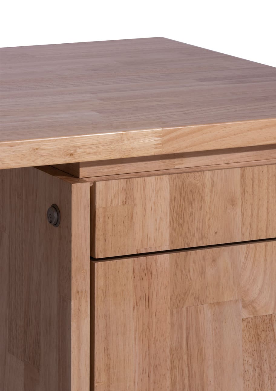 Studio ワークデスク 幅1400mm(キャビネット付き)