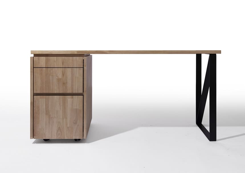 Studio ワークデスクセット 幅1200mm（キャビネット付き）