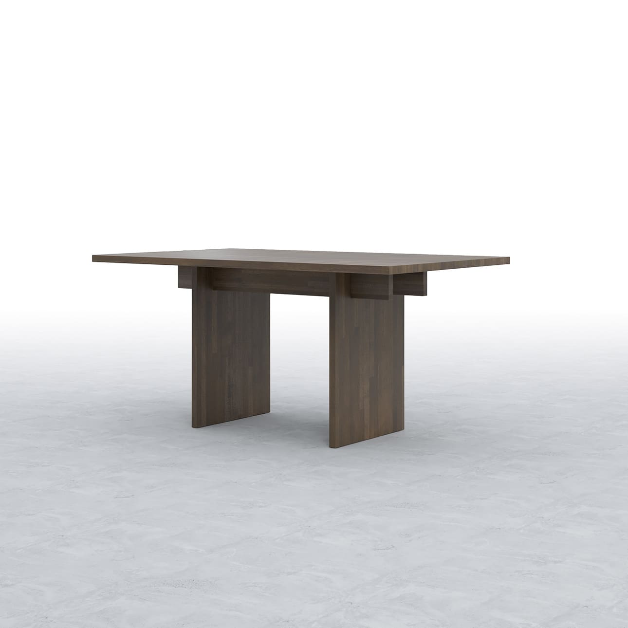 Tavola ダイニングテーブル 木製脚 幅1500×奥行900㎜ ハックベリー（ブラウン）