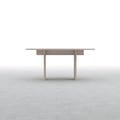 Tavola ダイニングテーブル 木製脚 幅1500×奥行900㎜ ハックベリー（ホワイト）