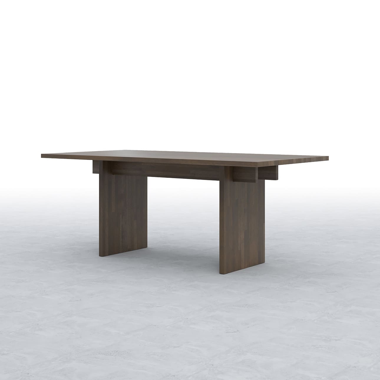Tavola ダイニングテーブル 木製脚 幅1800×奥行900㎜ ハックベリー（ブラウン）