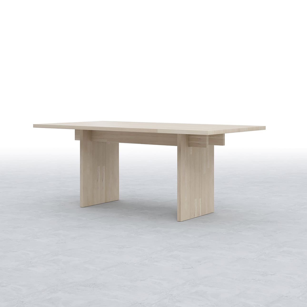 Tavola ダイニングテーブル 木製脚 幅1800×奥行900㎜ ラバーウッド（クリアー）