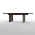 Tavola ダイニングテーブル 木製脚 幅2400×奥行900㎜ ハックベリー（ブラウン）