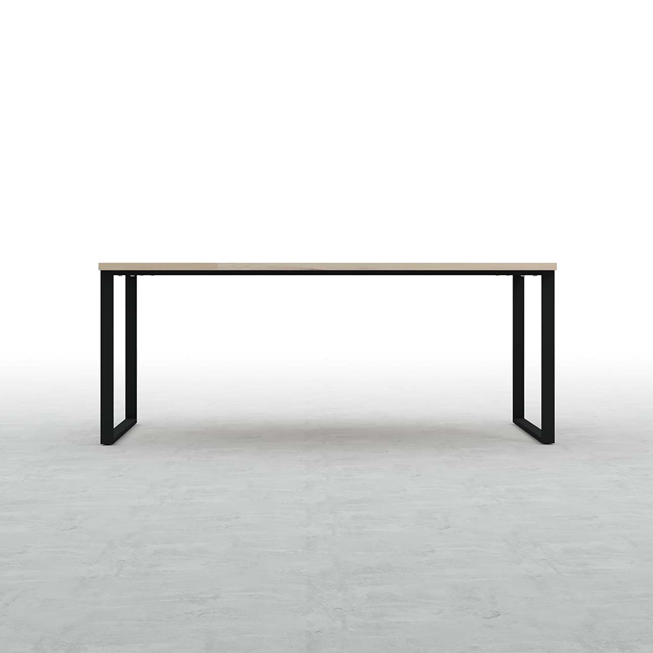 Tavola ダイニングテーブル スチール脚（RO） 幅1800×奥行900㎜ ラバーウッド（クリアー）